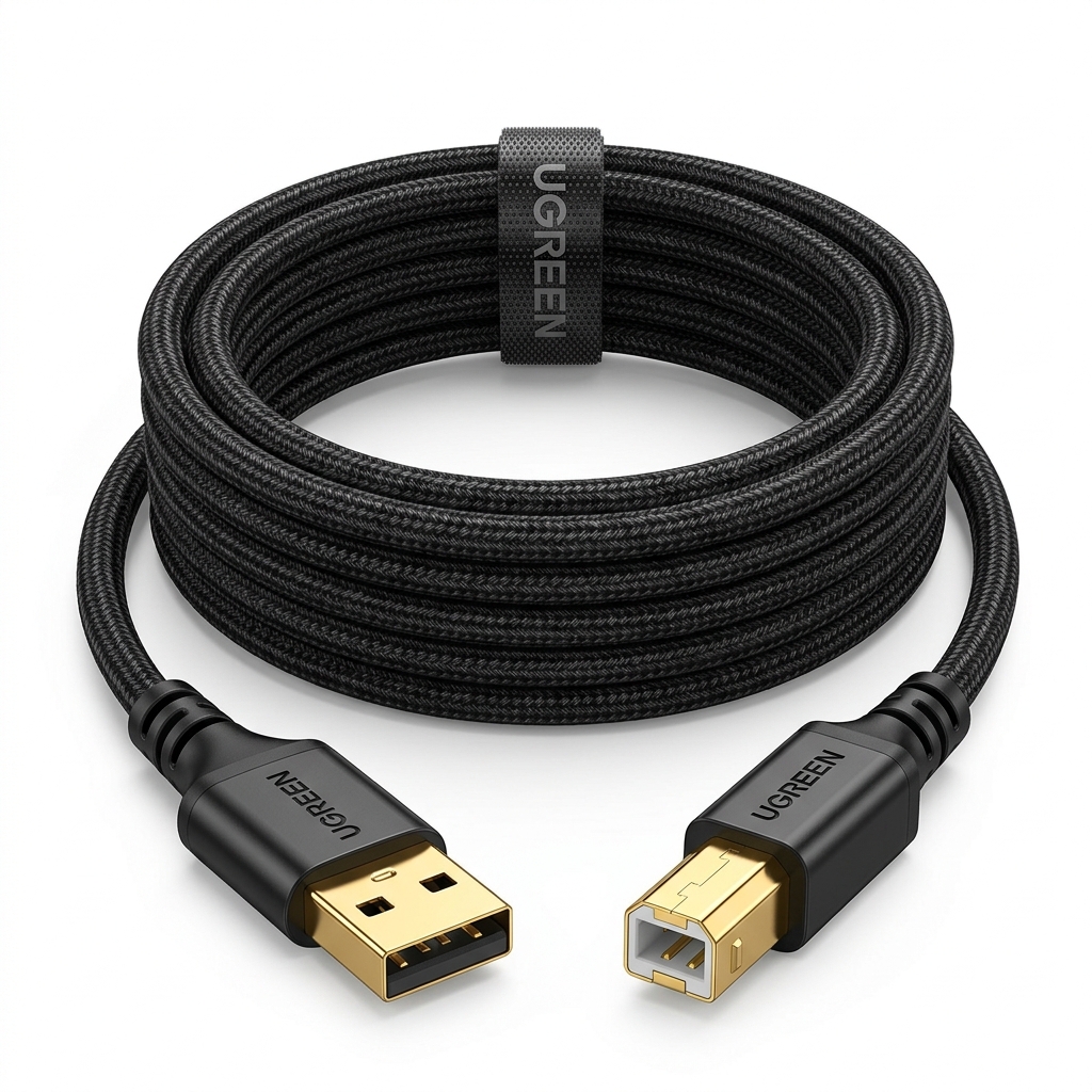 UGREEN USB 2.0 AM to BM Printer Cable 2m